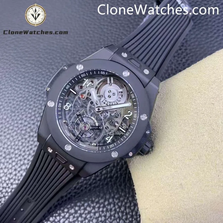 Hublot Super Clone Watches 1:1 Big Bang Tourbillon Automatic Black Magic 419.CI.0170.RX - Image 5