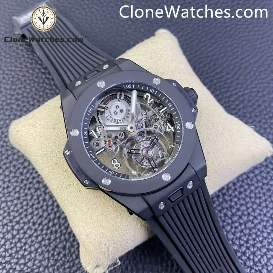 Hublot Super Clone Watches 1:1 Big Bang Tourbillon Automatic Black Magic 419.CI.0170.RX - Image 4