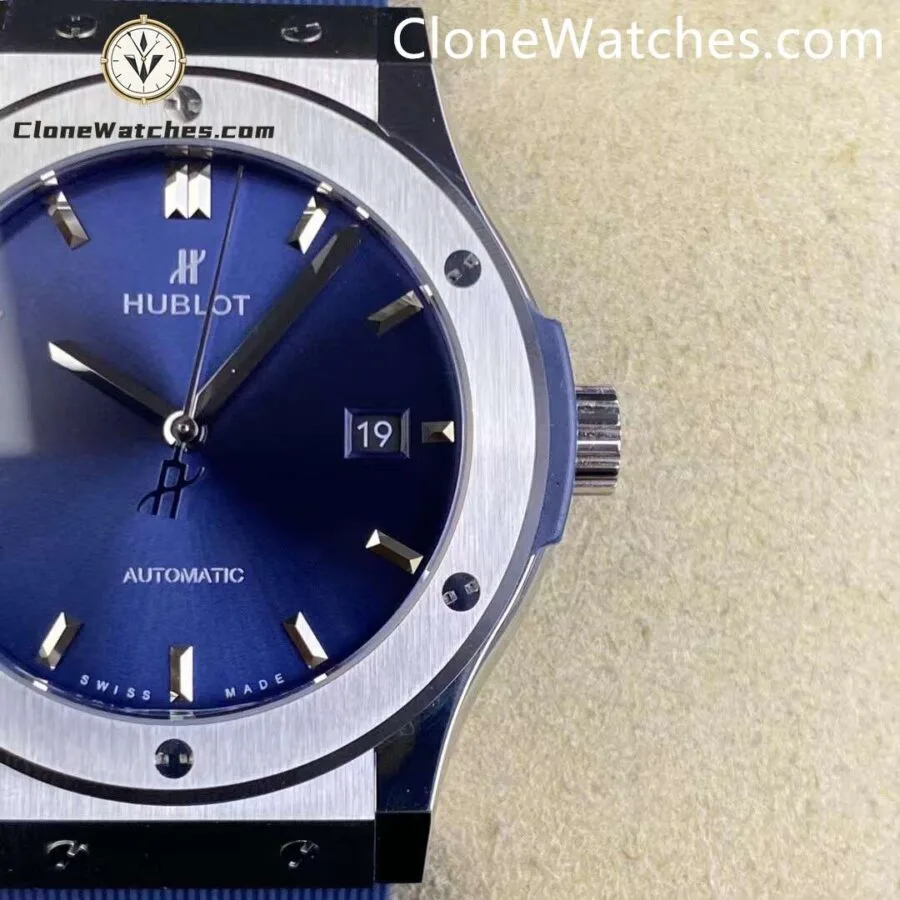 Hublot Super Clone Watches 1:1 Classic Fusion Titanium Blue 542.NX.7170.RX - Image 2