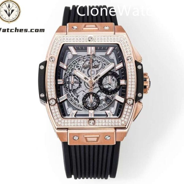 Super Clone Watches – Hublot Spirit of Big Bang Rose Gold Diamonds