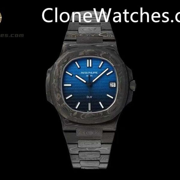 Super Clone Watches – Modified DiW Patek Philippe Nautilus 5711 BLACK GRAIL G-BLUE