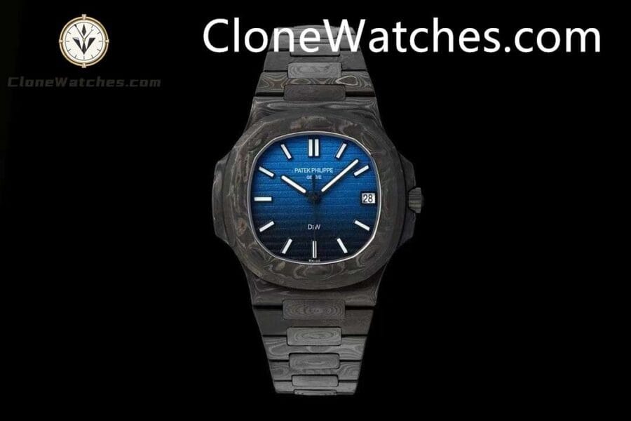 Super Clone Watches – Modified DiW Patek Philippe Nautilus 5711 BLACK GRAIL G-BLUE