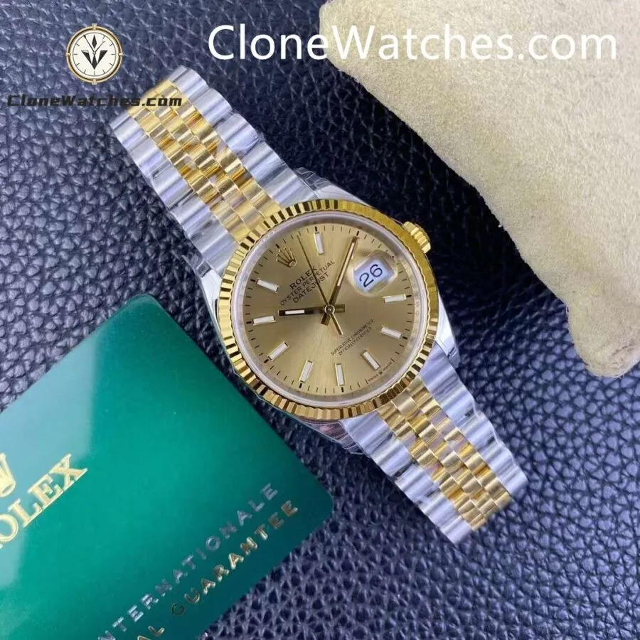 Rolex Super Clone Watches 1:1 DateJust Gold Dial 126333 - 0010 Jubilee 41MM 3235 Movement - Image 6