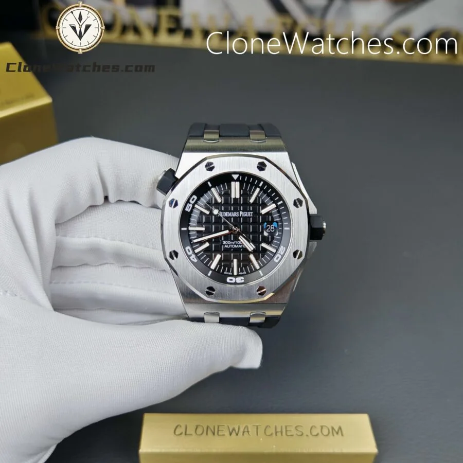 Audemars Piguet Super Clone Watches 1:1 Royal Oak Offshore Diver 15710 Black Dial - Image 4