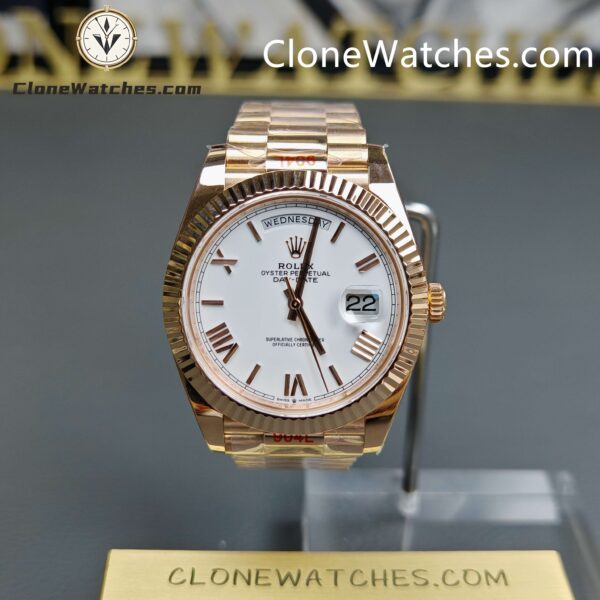 Super Clone Watches – Rolex  Day Date 18K Gold m128235-0070