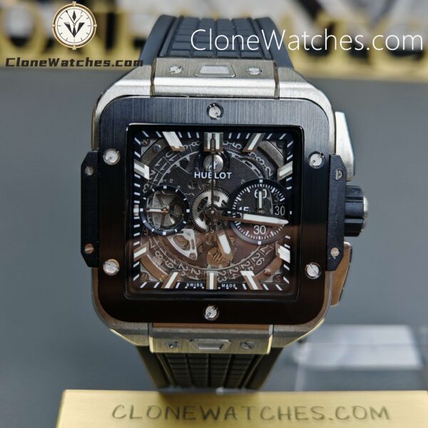 Super Clone Watches – Hublot Square Bang Unico Titanium Ceramic