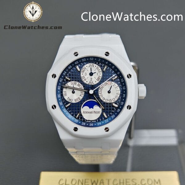 Super Clone Watches – Audemars Piguet  White Ceramic 26579