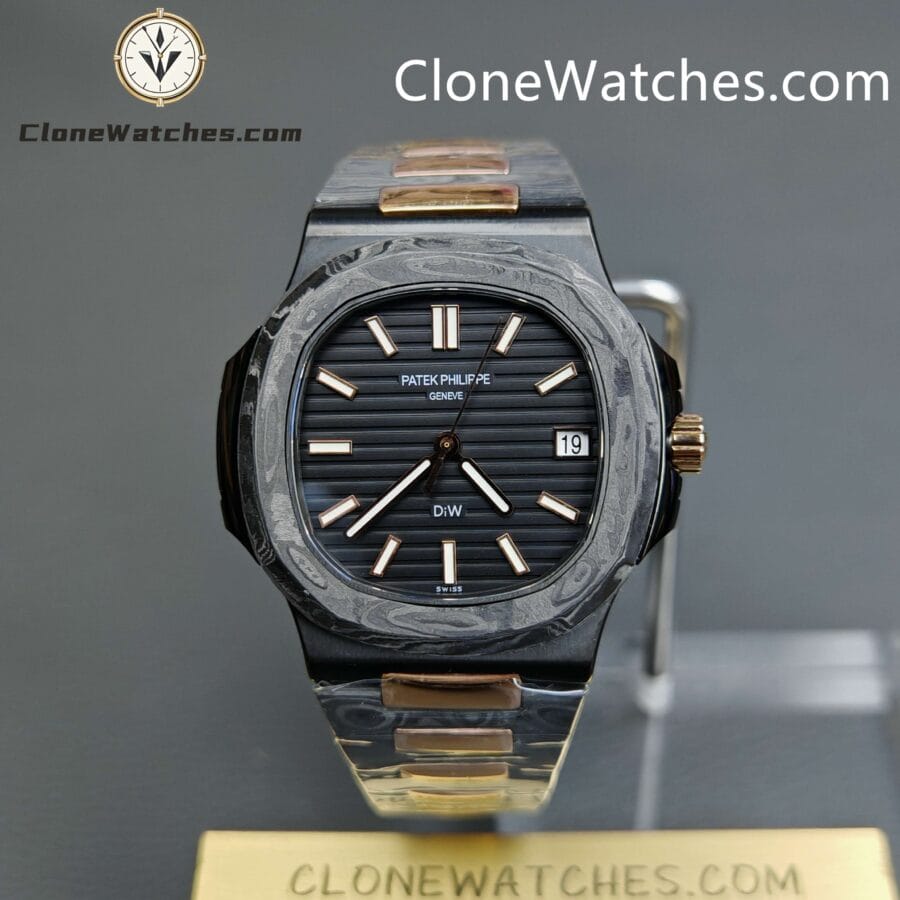 Super Clone Watches – Modified DiW Patek Philippe 5711/1A "ROSE GOLD BLACK GRAIL"