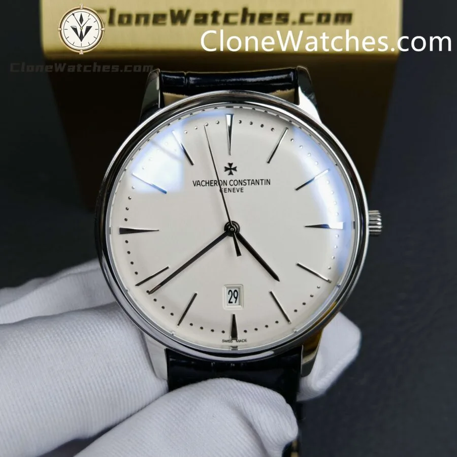 Vacheron Constantin Super Clone Watches 1:1 Patrimony 85180/000G-9230 White Dial - Image 3