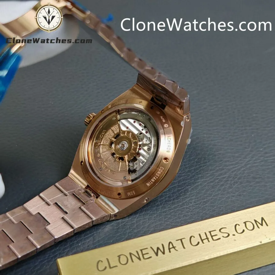 Vacheron Constantin Super Clone Watches 1:1 Overseas perpetual calendar Rose Gold 4300V/220R-B064 - Image 6