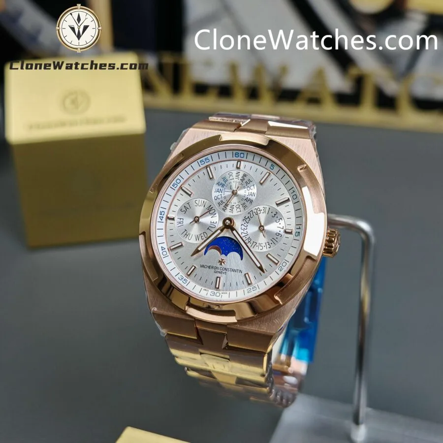 Vacheron Constantin Super Clone Watches 1:1 Overseas perpetual calendar Rose Gold 4300V/220R-B064 - Image 3