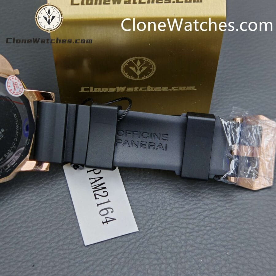 Panerai Super Clone Watches 1:1 Submersible Goldtech™ PAM02164 Black Dial - Image 12