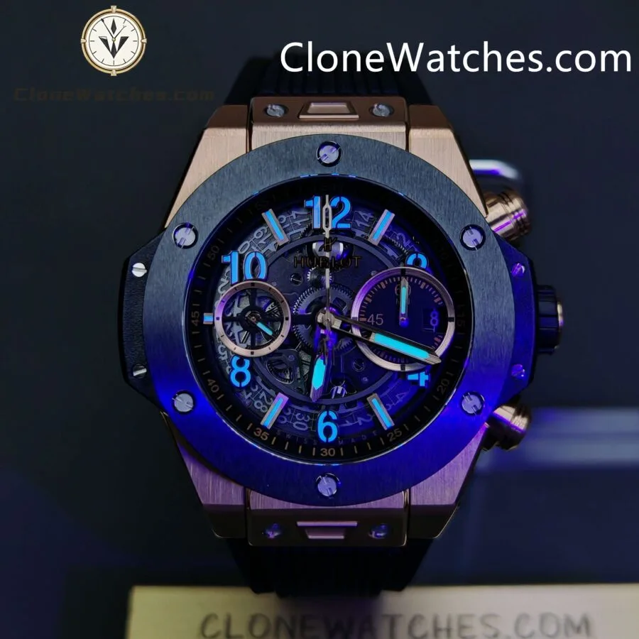 Hublot Super Clone Watches 1:1Big Bang Unico Rose Gold Ceramic 441.OM.1181.RX - Image 2