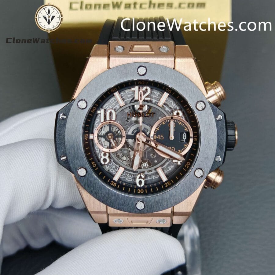 Hublot Super Clone Watches 1:1Big Bang Unico King Gold Ceramic 42MM 441.OM.1181.RX - Image 4