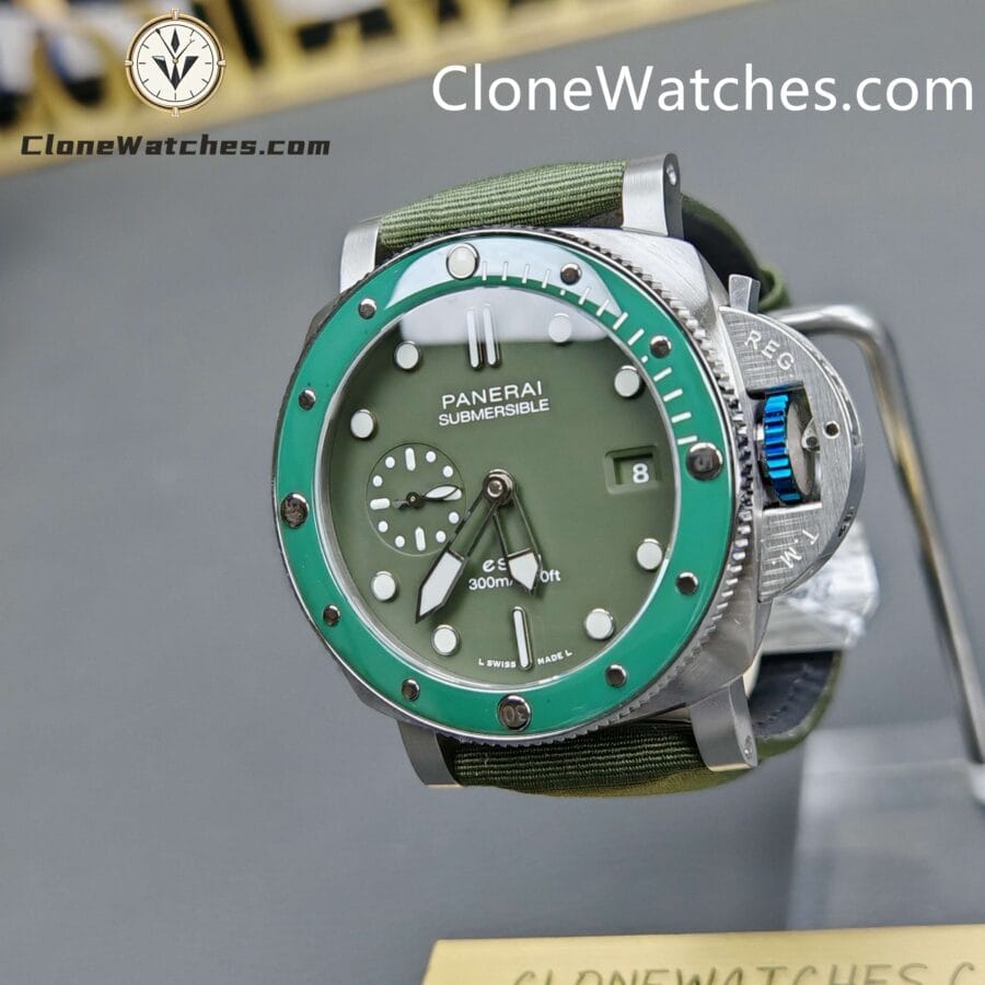 Panerai Super Clone Watches 1:1 Submersible QuarantaQuattro Verde Smeraldo PAM01287 - Image 3