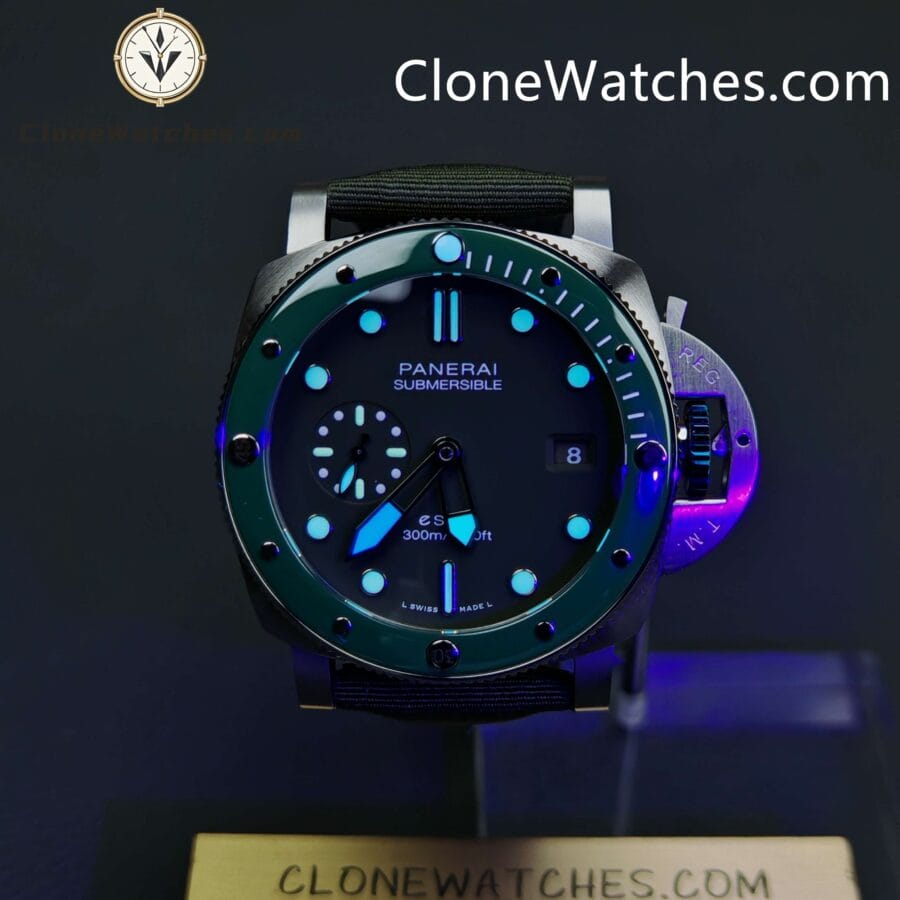 Panerai Super Clone Watches 1:1 Submersible QuarantaQuattro Verde Smeraldo PAM01287 - Image 2