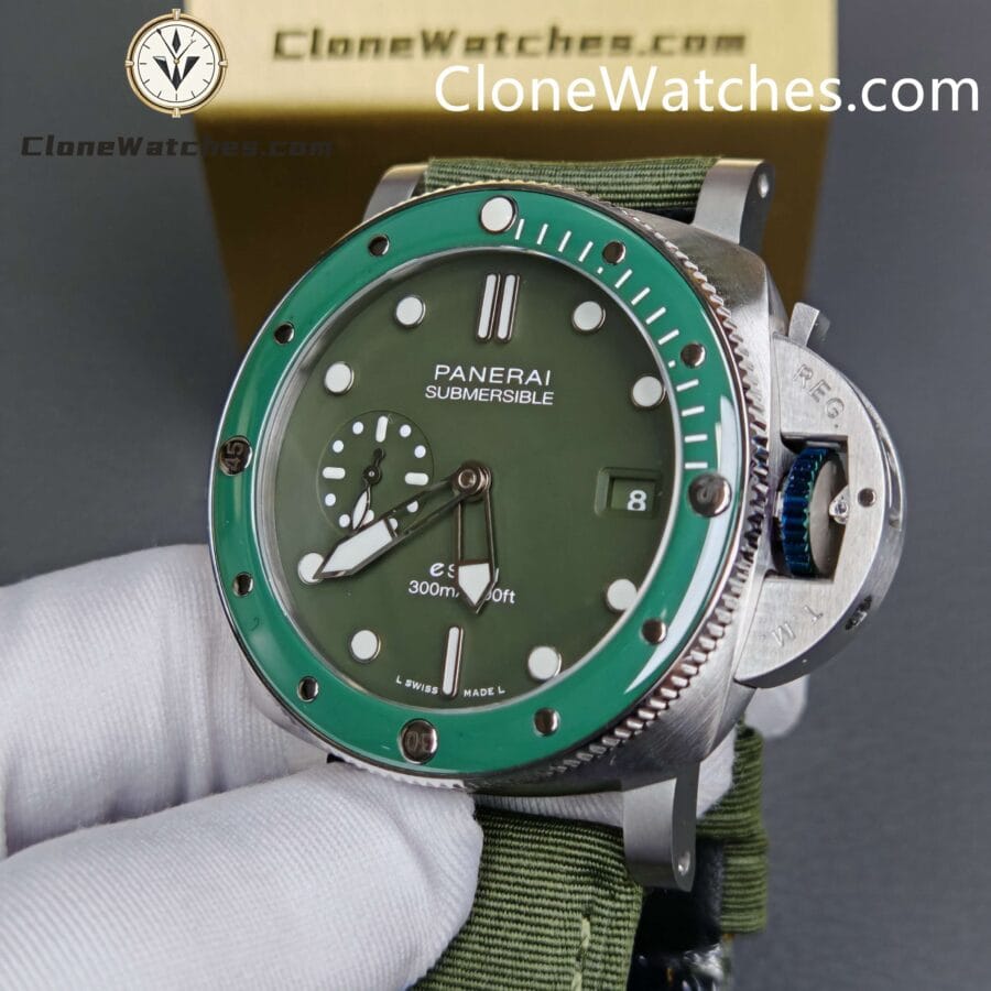 Panerai Super Clone Watches 1:1 Submersible QuarantaQuattro Verde Smeraldo PAM01287 - Image 6