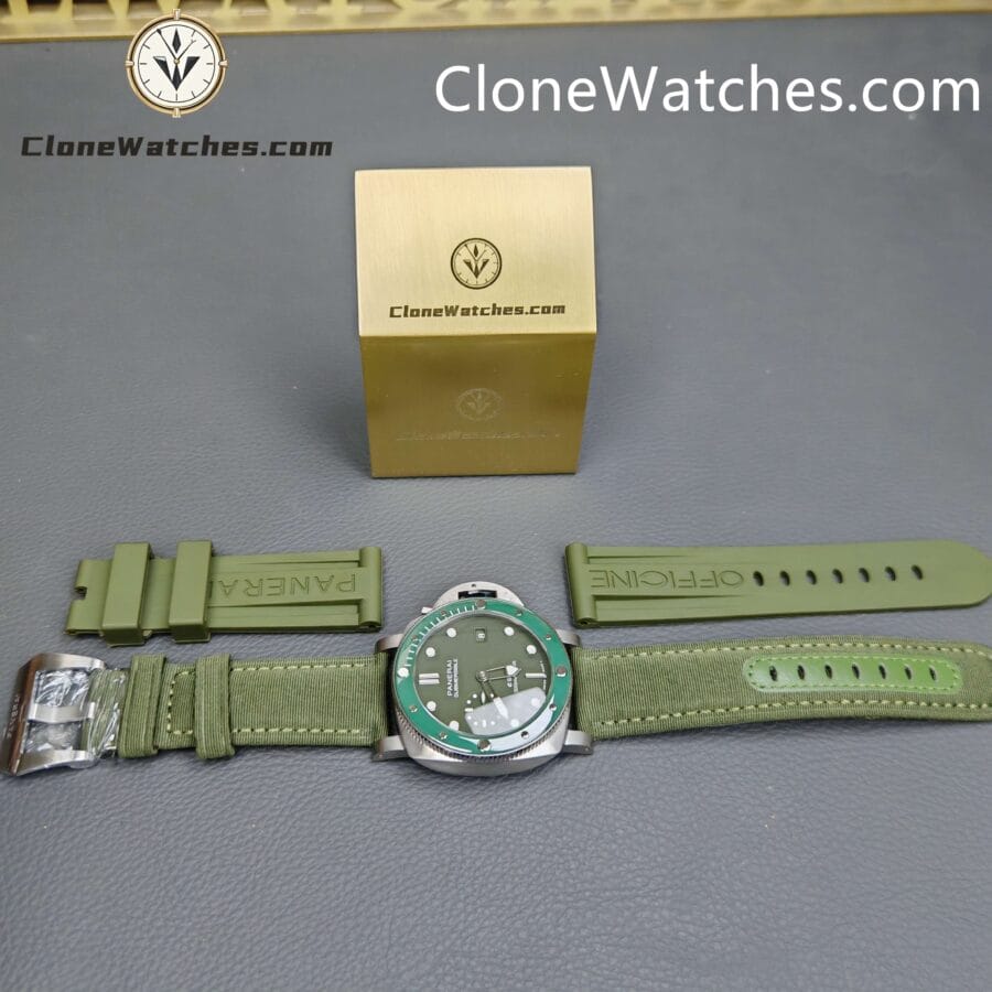 Panerai Super Clone Watches 1:1 Submersible QuarantaQuattro Verde Smeraldo PAM01287 - Image 14