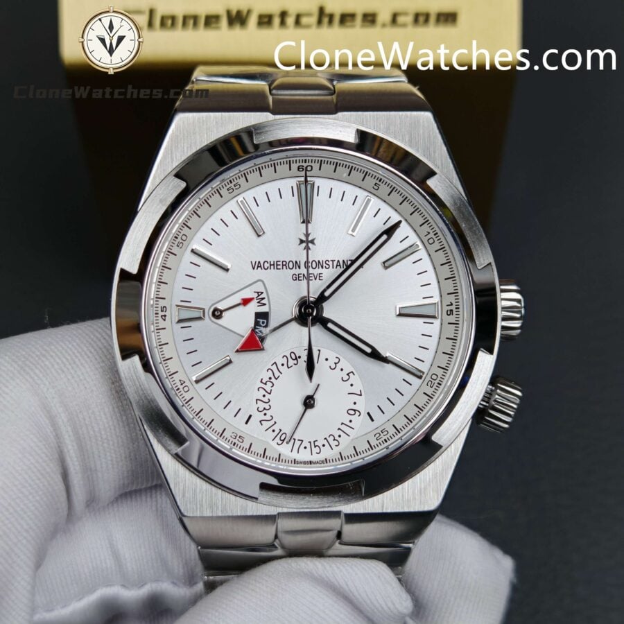 Vacheron Constantin Super Clone Watches 1:1 Overseas Dual Time 7920V/210A-B333 White Dial - Image 4