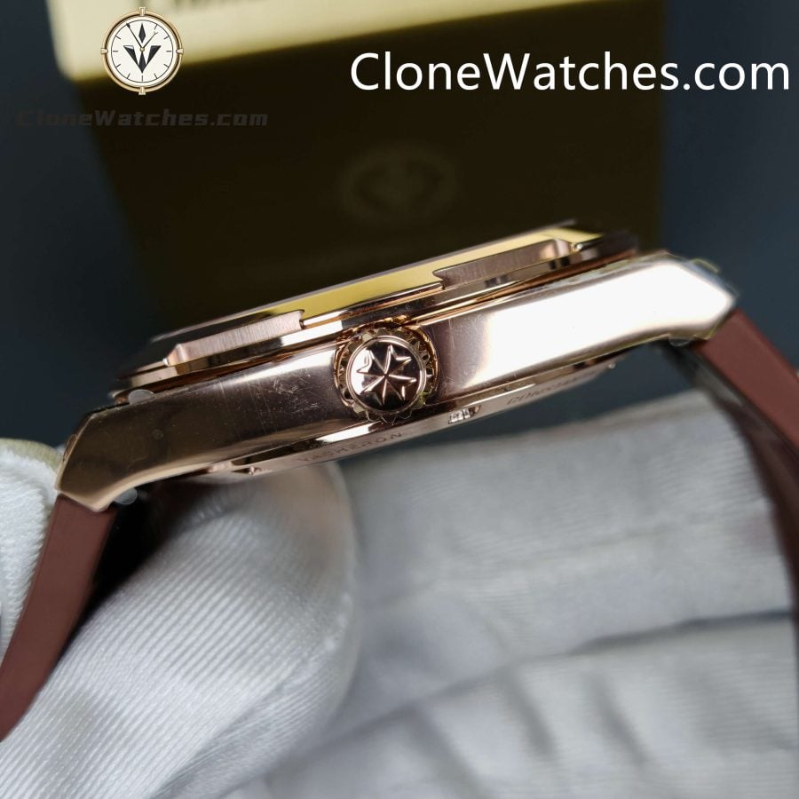 Vacheron Constantin Super Clone Watches 1:1 Overseas Rose Gold 4500V/000R-B127 White Dial - Image 9