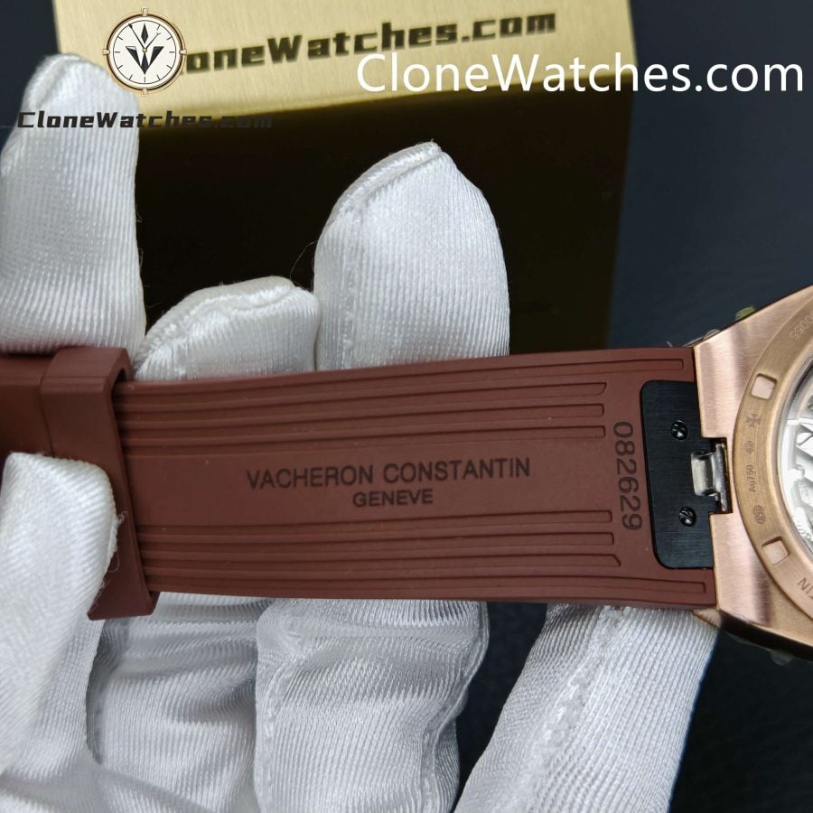 Vacheron Constantin Super Clone Watches 1:1 Overseas Rose Gold 4500V/000R-B127 White Dial - Image 11