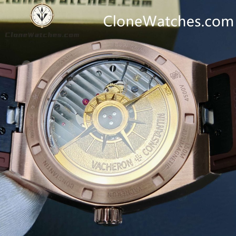 Vacheron Constantin Super Clone Watches 1:1 Overseas Rose Gold 4500V/000R-B127 White Dial - Image 10