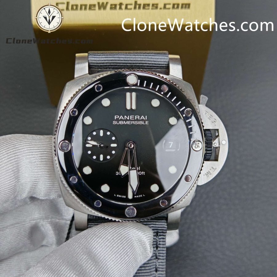 Panerai Super Clone Watches 1:1 Submersible QuarantaQuattro Grigio Roccia PAM01288 - Image 4