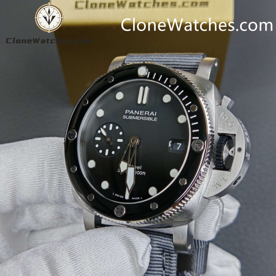 Panerai Super Clone Watches 1:1 Submersible QuarantaQuattro Grigio Roccia PAM01288 - Image 5