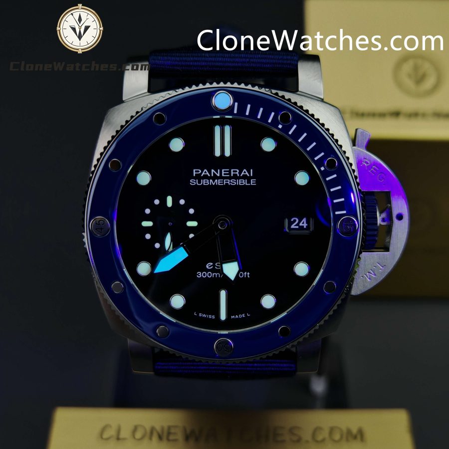 Panerai Super Clone Watches 1:1  Submersible QuarantaQuattro Blu Profondo PAM01289 - Image 2