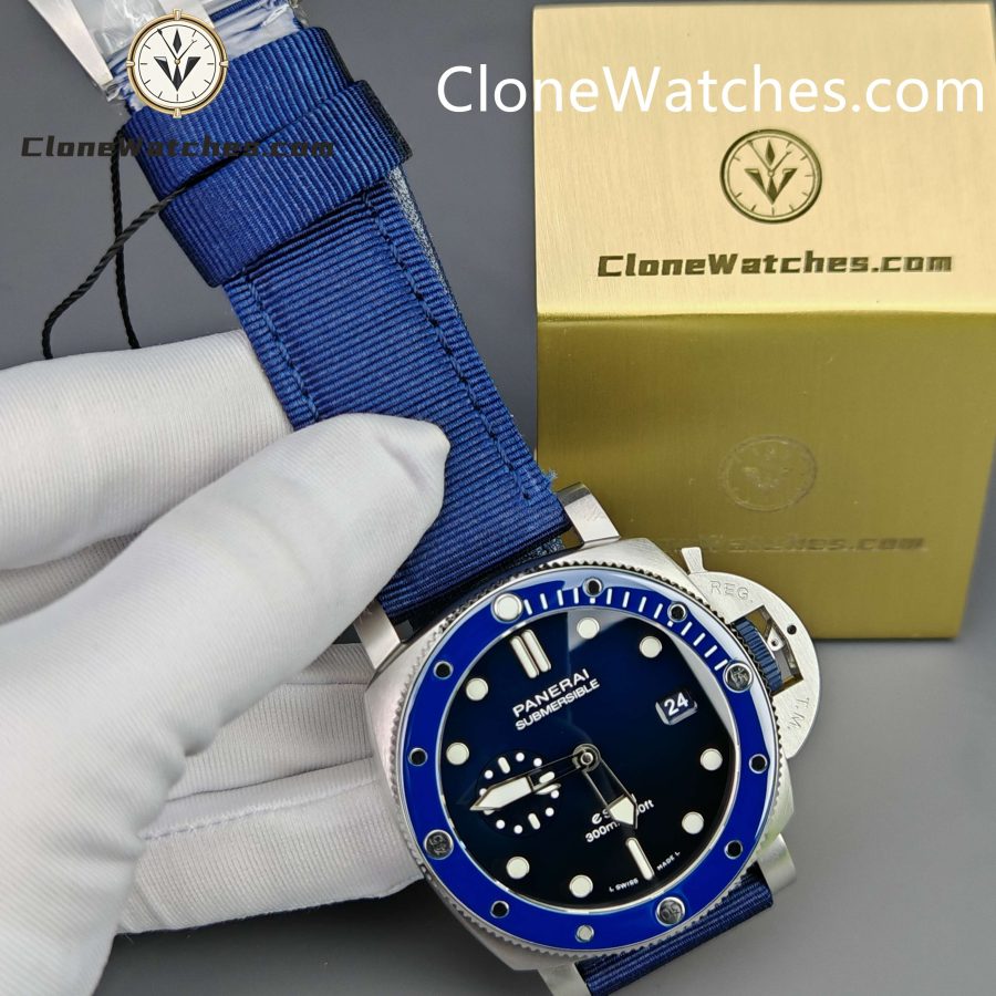 Panerai Super Clone Watches 1:1  Submersible QuarantaQuattro Blu Profondo PAM01289 - Image 6