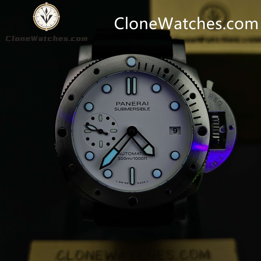 Panerai Super Clone Watches 1:1 Submersible PAM02223 White Dial - Image 2