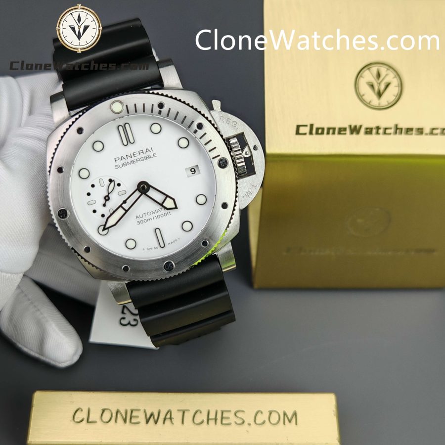 Panerai Super Clone Watches 1:1 Submersible PAM02223 White Dial - Image 5