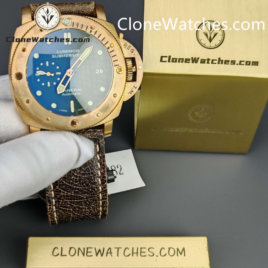 Panerai Super Clone Watches 1:1 Submersible 1950 3 Days Automatic Bronzo PAM00382 - Image 4