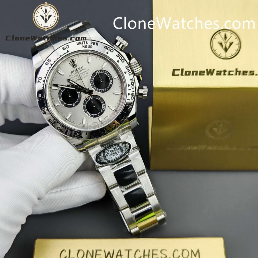 Rolex Super Clone Watches 1:1 Daytona Silver Dial M126509-0003 4131 Movement - Image 4