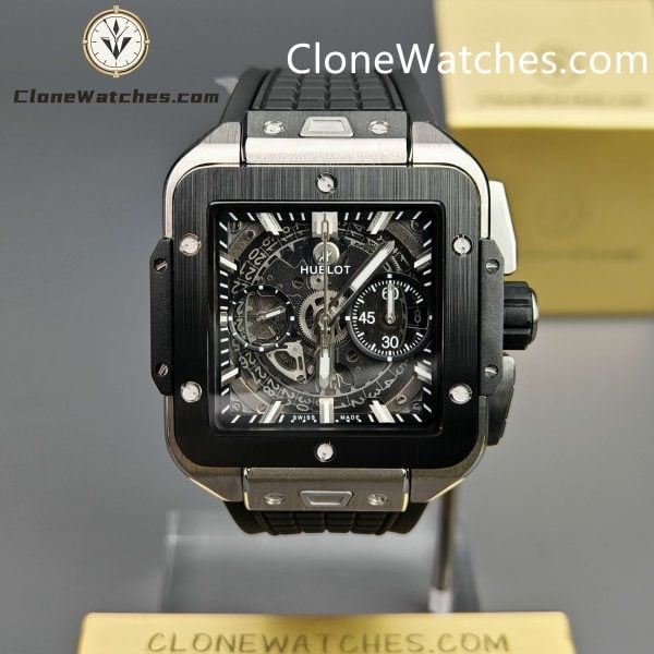 Super Clone Watches – Hublot Square Bang Unico Titanium Ceramic