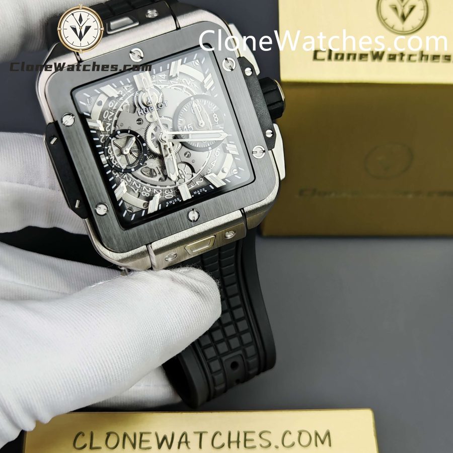 Hublot Super Clone Watches 1:1 Square Bang Unico Titanium Ceramic 42MM 821.NM.0170.RX - Image 4