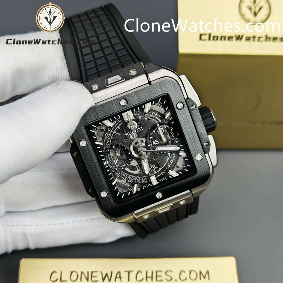 Hublot Super Clone Watches 1:1 Square Bang Unico Titanium Ceramic 42MM 821.NM.0170.RX - Image 6