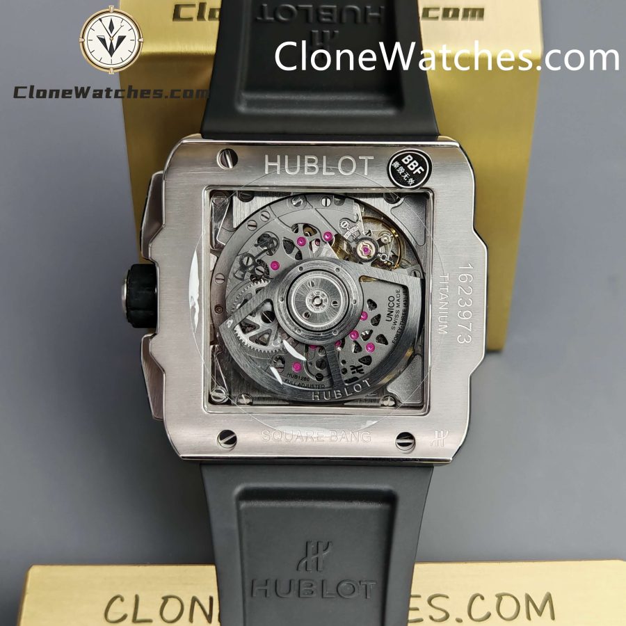 Hublot Super Clone Watches 1:1 Square Bang Unico Titanium Ceramic 42MM 821.NM.0170.RX - Image 9