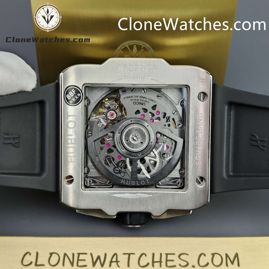 Hublot Super Clone Watches 1:1 Square Bang Unico Titanium Ceramic 42MM 821.NM.0170.RX - Image 10