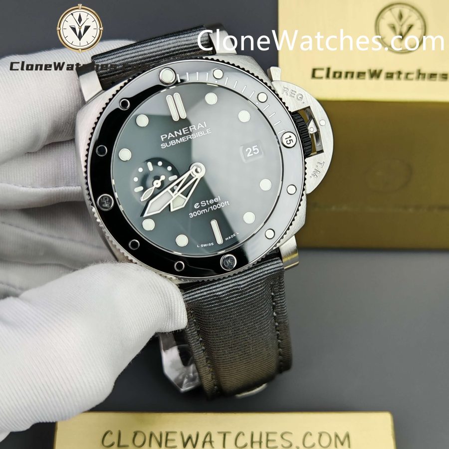 Panerai Super Clone Watches 1:1 Submersible QuarantaQuattro Grigio Roccia PAM01288 - Image 4