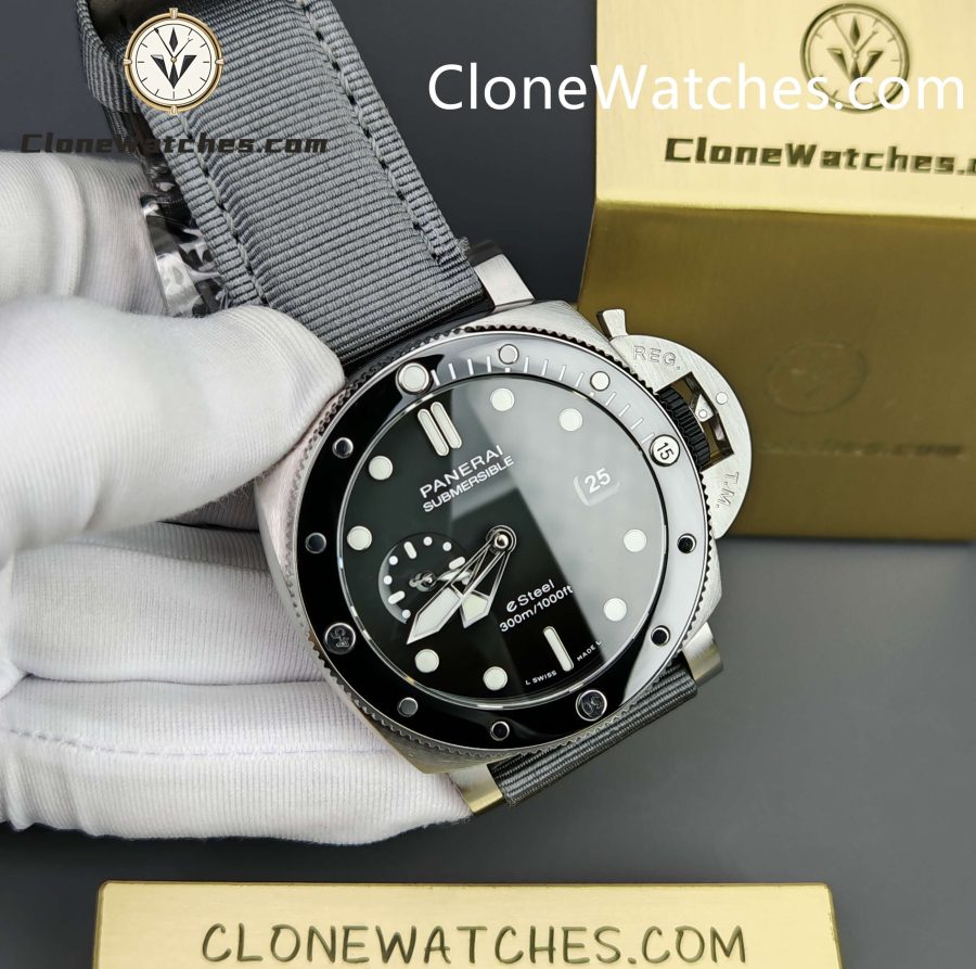 Panerai Super Clone Watches 1:1 Submersible QuarantaQuattro Grigio Roccia PAM01288 - Image 6