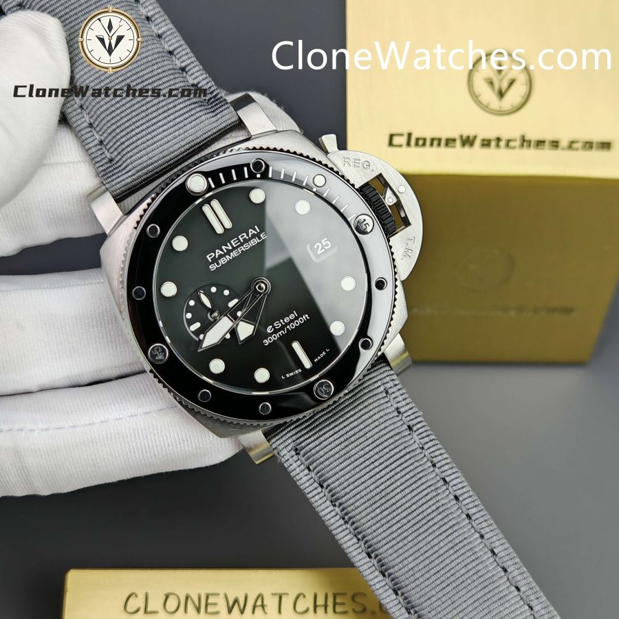 Panerai Super Clone Watches 1:1 Submersible QuarantaQuattro Grigio Roccia PAM01288 - Image 5