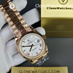 Rolex Super Clone Watches 1:1 Day Date 18K Rose Gold Roman Dial 40mm m228235-0032 3255 Movement - Image 4