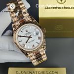 Rolex Super Clone Watches 1:1 Day Date 18K Rose Gold Roman Dial 40mm m228235-0032 3255 Movement - Image 5