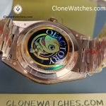 Rolex Super Clone Watches 1:1 Day Date 18K Rose Gold Roman Dial 40mm m228235-0032 3255 Movement - Image 12