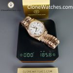 Rolex Super Clone Watches 1:1 Day Date 18K Rose Gold Roman Dial 40mm m228235-0032 3255 Movement - Image 16