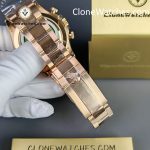 Rolex Super Clone Watches 1:1 Daytona Rose Gold Chocolate Dial m116505-0013 4130 Movement - Image 7