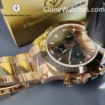 Rolex Super Clone Watches 1:1 Daytona Rose Gold Chocolate Dial m116505-0013 4130 Movement - Image 15