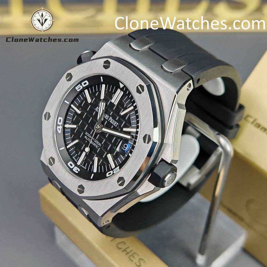 Audemars Piguet Super Clone Watches 1:1 Royal Oak Offshore Diver 15710 Black Dial - Image 3