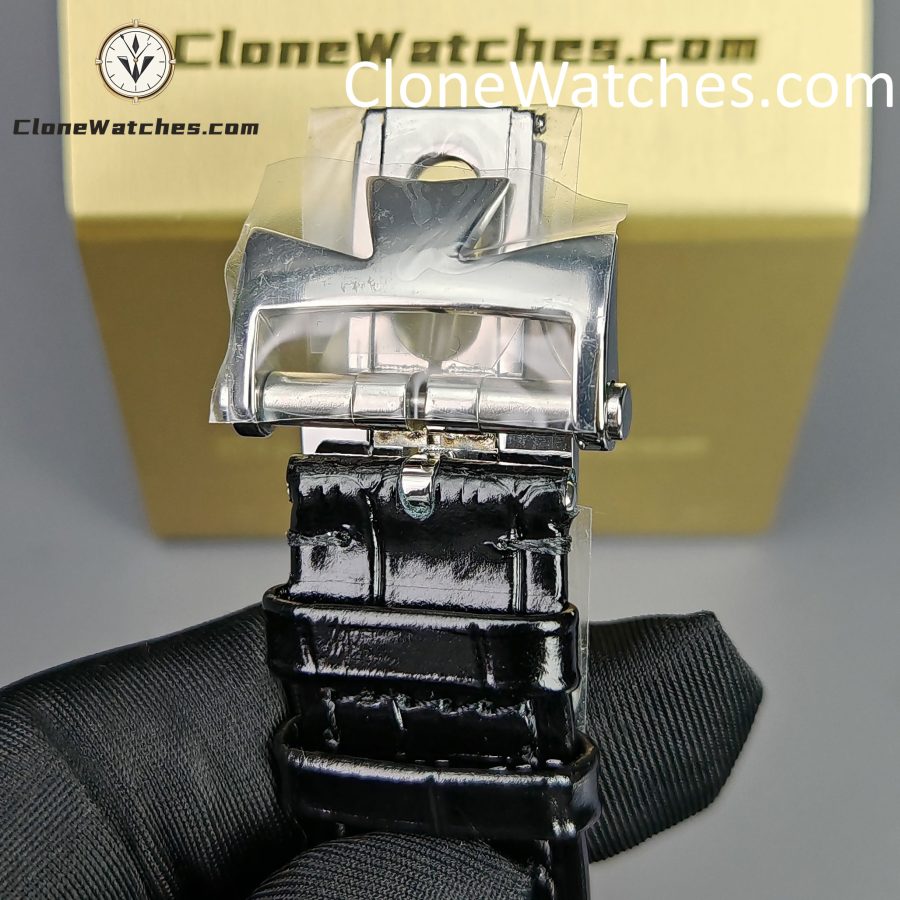 Vacheron Constantin Super Clone Watches 1:1 Patrimony Moon Phase Retrograde Date 4010U/000G-B330 White Dial - Image 7
